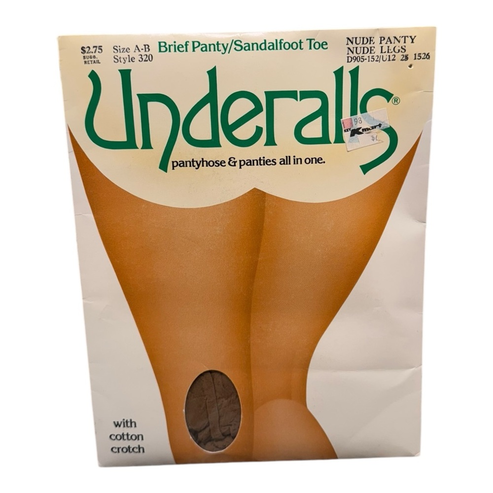 Vintage 1986 Underalls Pantyhose Nude Panty Nude Legs Size AB Style 320 NEW
